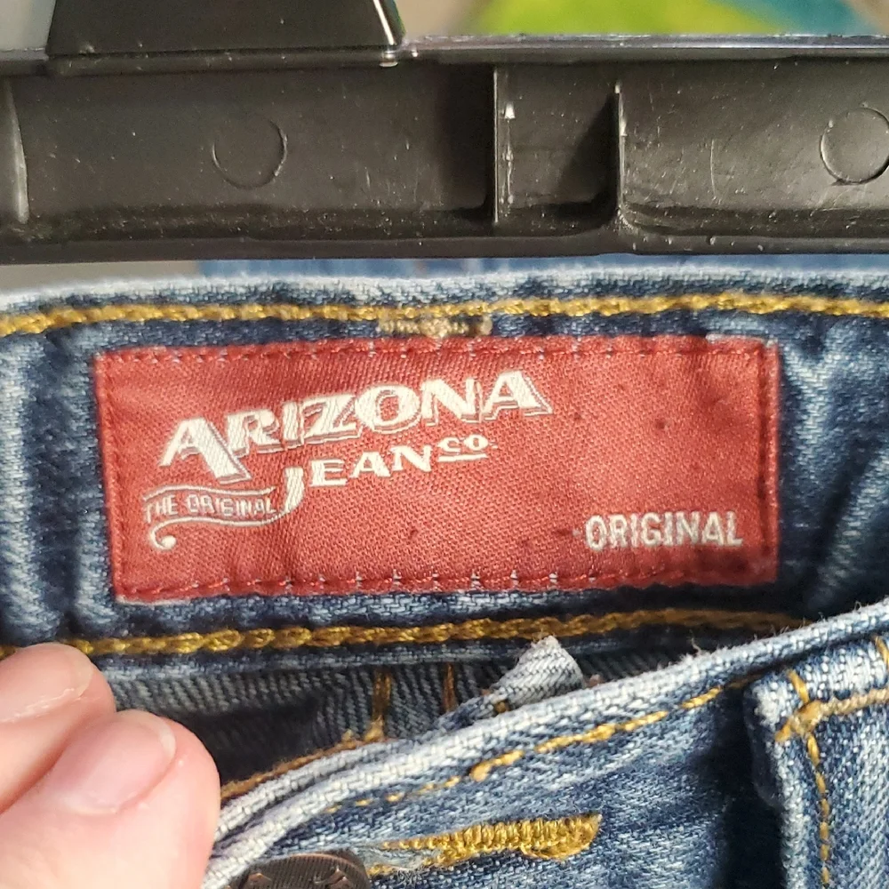Arizona Jean Co Boys Size 18 Slim Medium Wash Straight Leg‎ Blue Denim Jeans